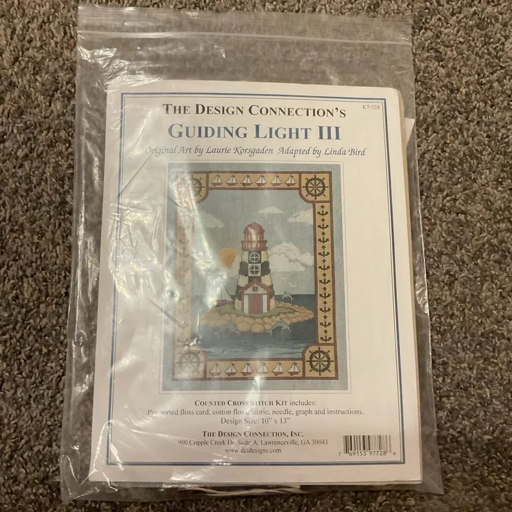 The Design Connection Guiding Light III Cross Stitch Kit - Blue